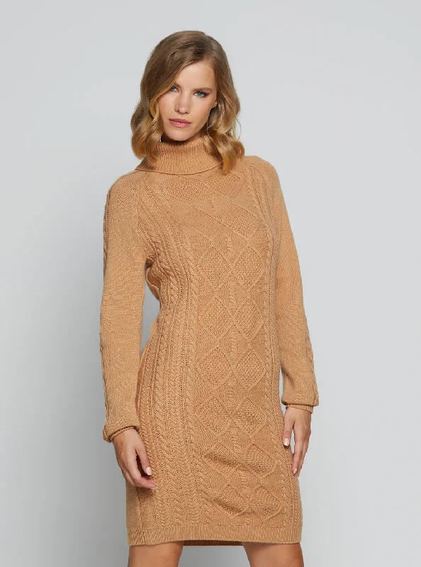 Eco Tan Elisabeth Knit Mini Dress Trendy Off-Shoulder Dress Mini