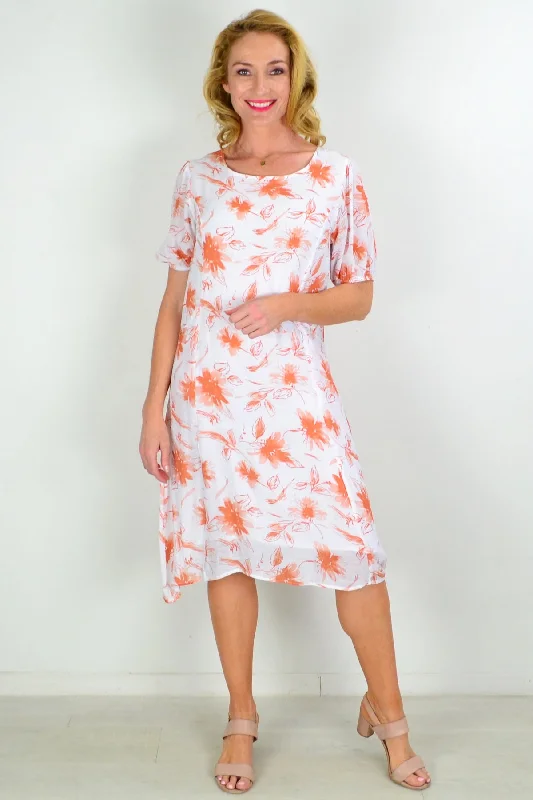 Honey Bloom Midi Dress Tunic Comfortable Lace-Up Midi Dress