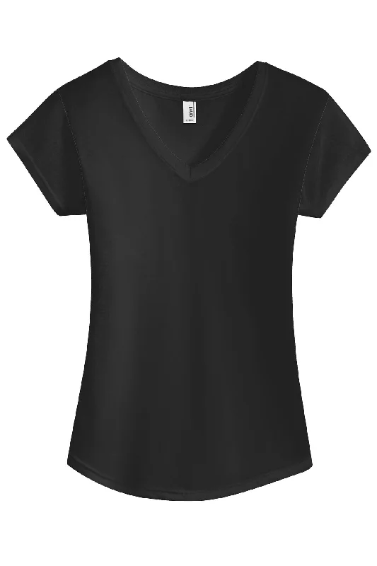 Anvil® Ladies Tri-Blend V-Neck Tee. 6750VL Chenille Blend Fleece Blend Nylon Blend