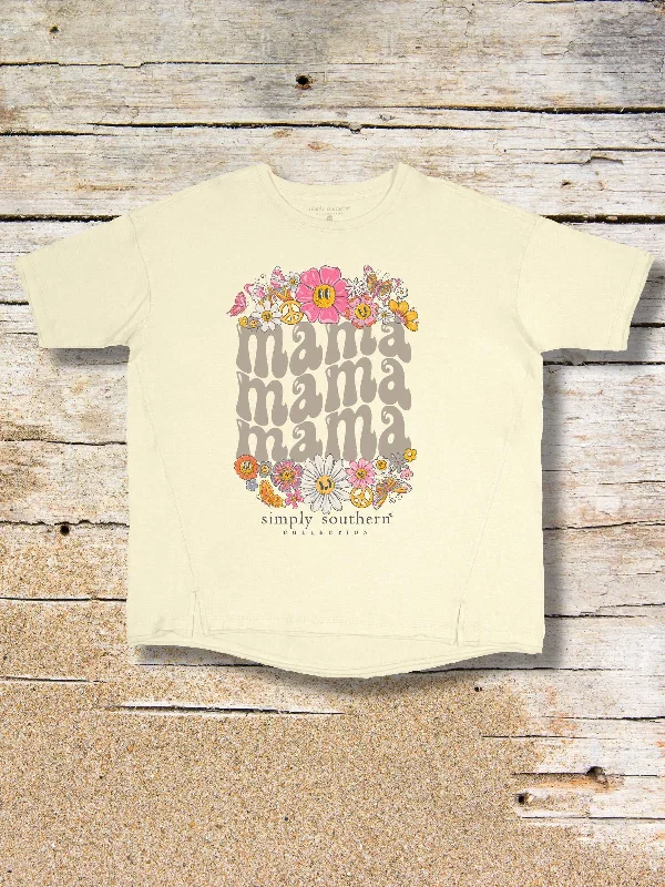 Blooming Mama Boxy Tee by Simply Southern Modern Contemporary Chic