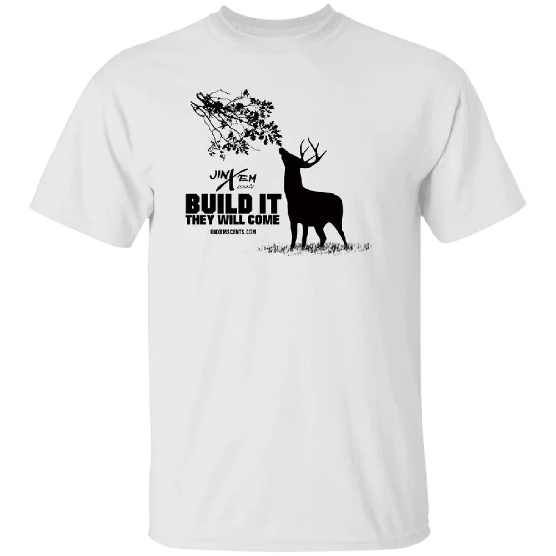 Build It They Will Come T-shirt Hooded Caped Shawl Collar