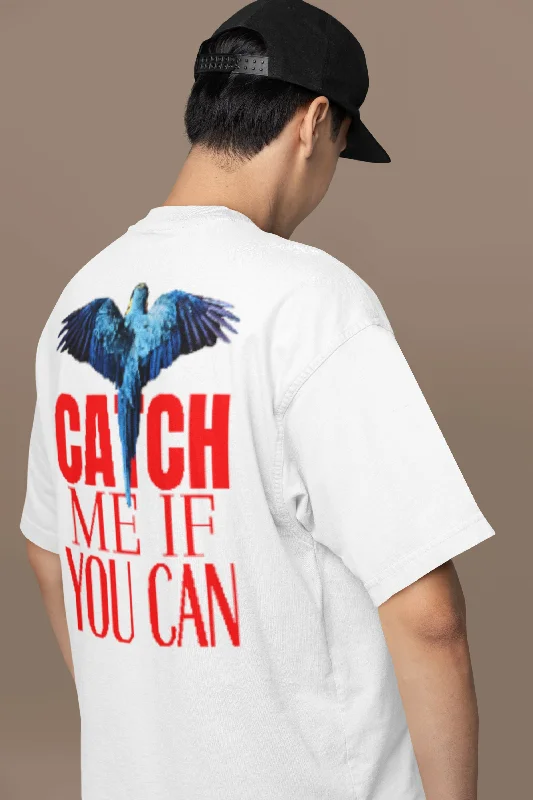 Flying Macaw Oversized T-shirt Collared Crew Neck Turtle Neck