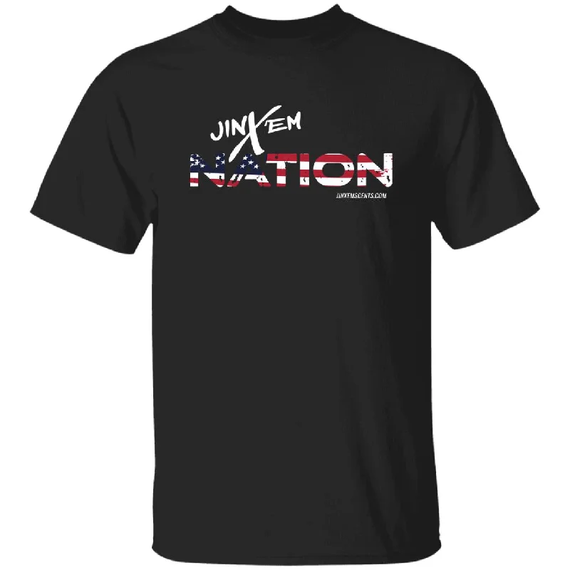 Jinx'em Nation T-Shirt Satin Fabric Silk Fabric Chiffon Fabric