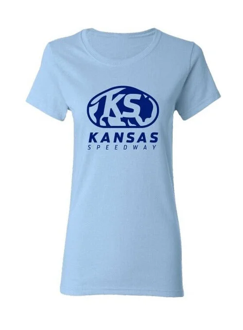 Ladies Kansas Bison T-Shirt Terry Blend Velvet Blend Canvas Blend