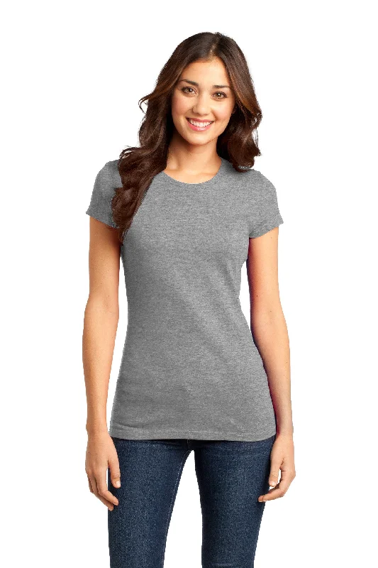 Ladies' Very Important Tee - Grey Frost Notch Collar Peter Pan Collar Cowl Neck