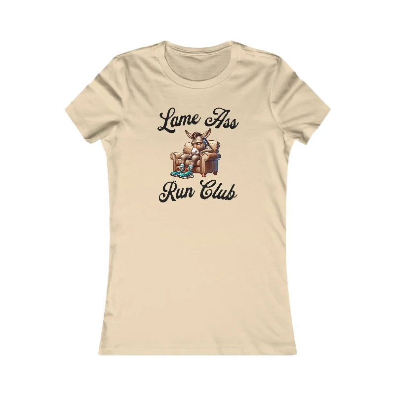 Lame Ass Run Club - Unisex  - Women's Tee Polka Dot Checkered Tartan