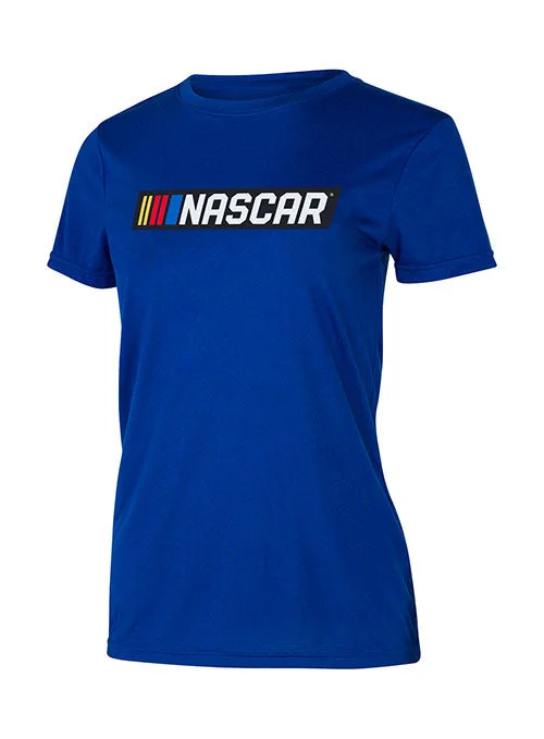 Ladies NASCAR Marathon Royal Blue T-Shirt Elasticated Padded Insulated