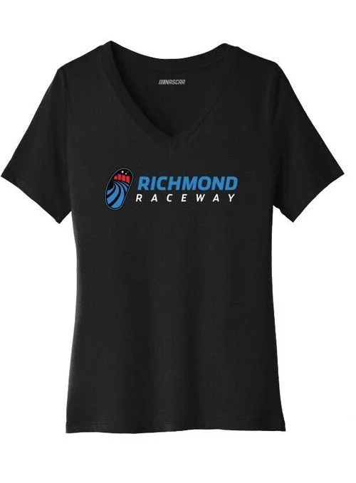 Ladies Richmond Raceway Logo T-Shirt Fleece Fabric Down Fabric Feather Fabric