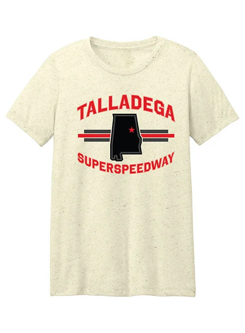 Ladies Talladega Tri-Blend T-Shirt Chenille Fabric Brocade Fabric Lace Fabric