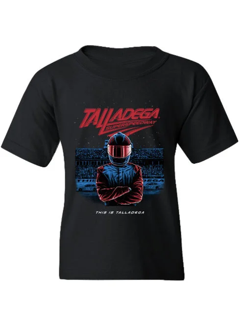 Youth Talladega Racer T-Shirt V-Neck T-Shirt Long Sleeve Cotton