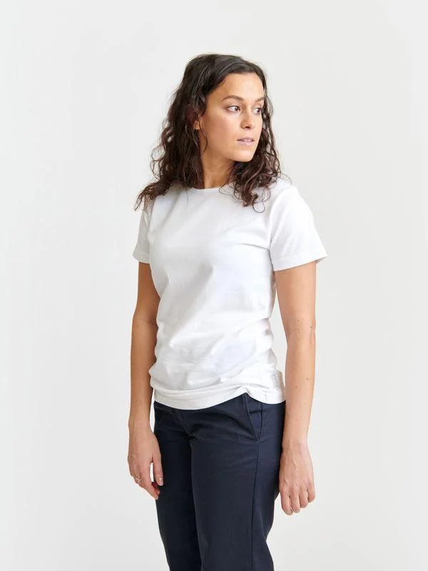 W's O-neck T-shirt - Recycled Cotton & Recycled Polyester Elegant Classic Vintage