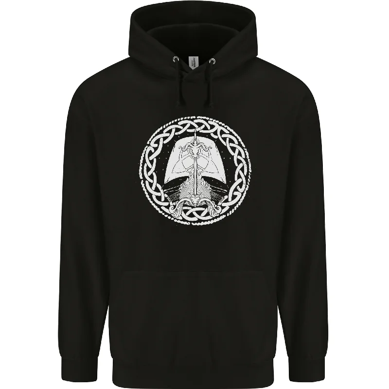 A Viking Ship Thor Odin Valhalla Mens 80% Cotton Hoodie Hoodie with Patch Decorative Personalized