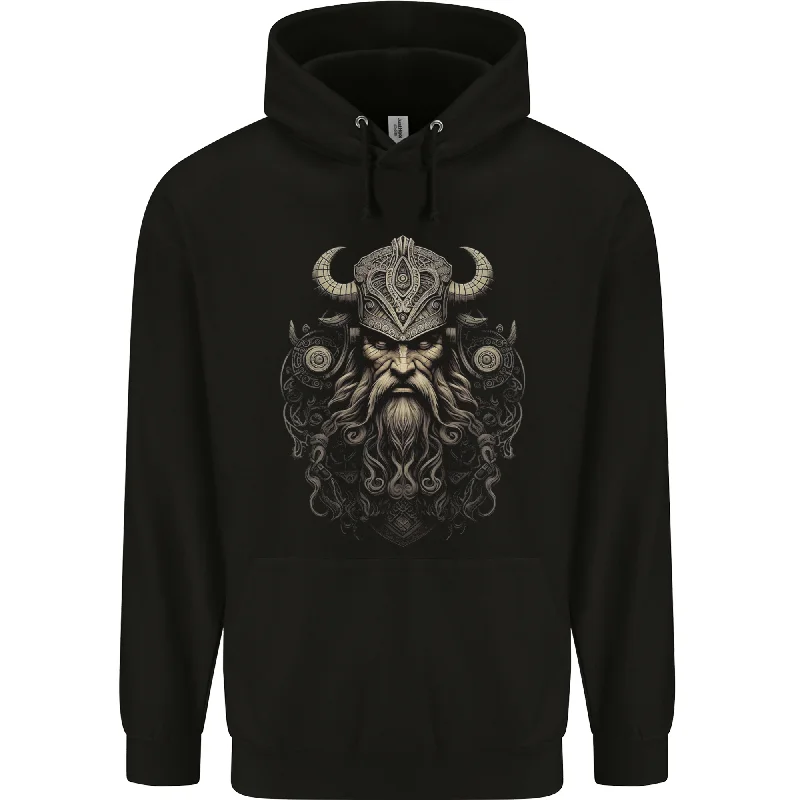 A Viking Warrior Chief Mens 80% Cotton Hoodie Hoodie with Lace Feminine Delicate