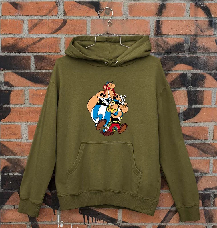 Asterix Unisex Hoodie for Men/Women Hoodie with Frayed Bohemian Relaxed