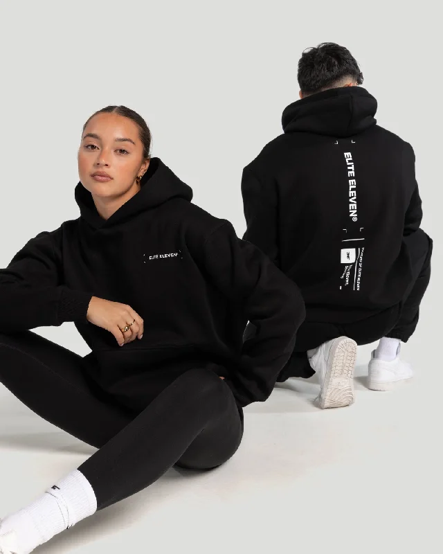 Capital Hoodie - Black Hoodie with Relaxed Fit Easy Casual