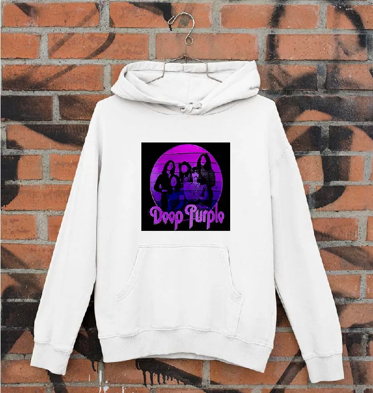 Deep Purple Unisex Hoodie for Men/Women Hoodie with Ribbed Neckline Snug Warm