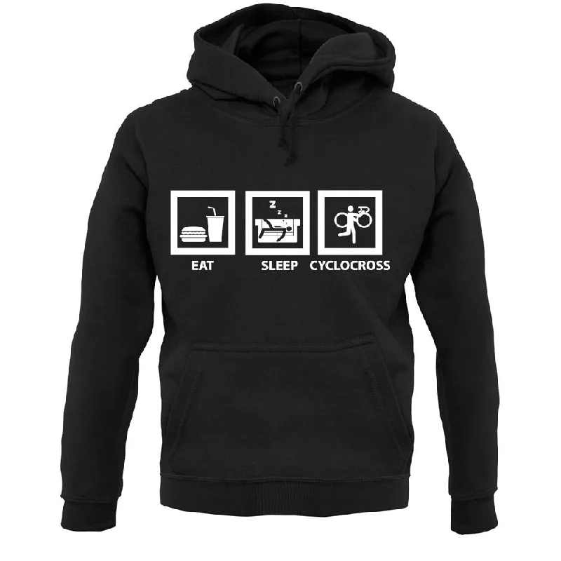 Eat Sleep Cyclocross Unisex Hoodie Hoodie with Lining Warm Insulated