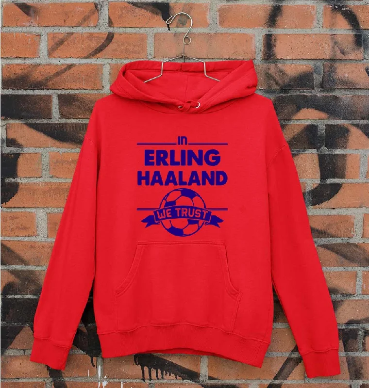 Erling Haaland Unisex Hoodie for Men/Women Hoodie with Side Slits Relaxed Casual