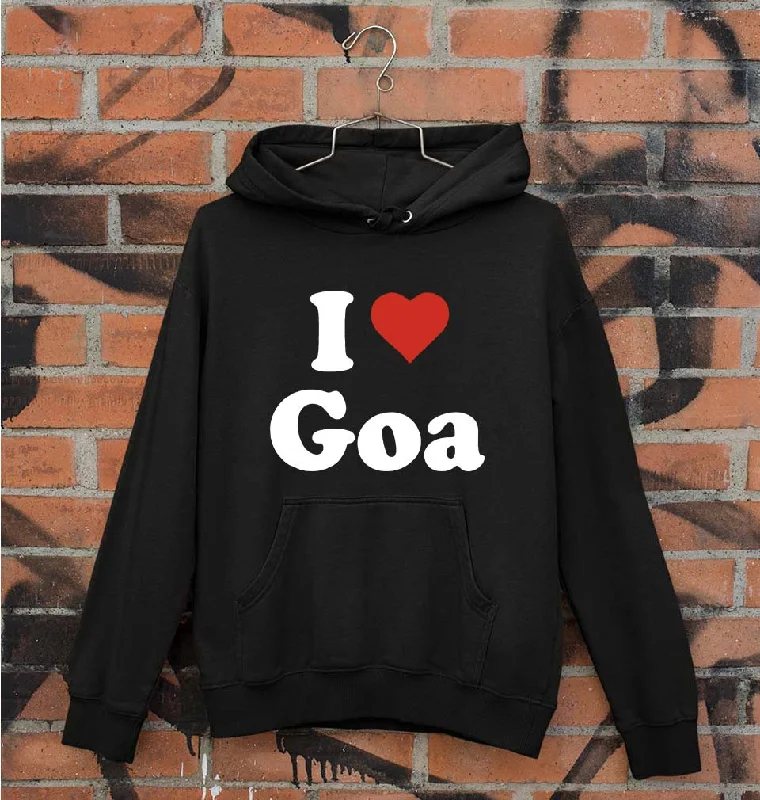 I Love Goa Unisex Hoodie for Men/Women Hoodie with Lace Feminine Delicate