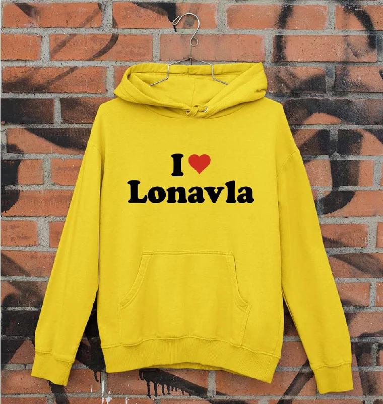 I Love Lonavla Unisex Hoodie for Men/Women Hoodie with Hem Embroidery Detailed Premium