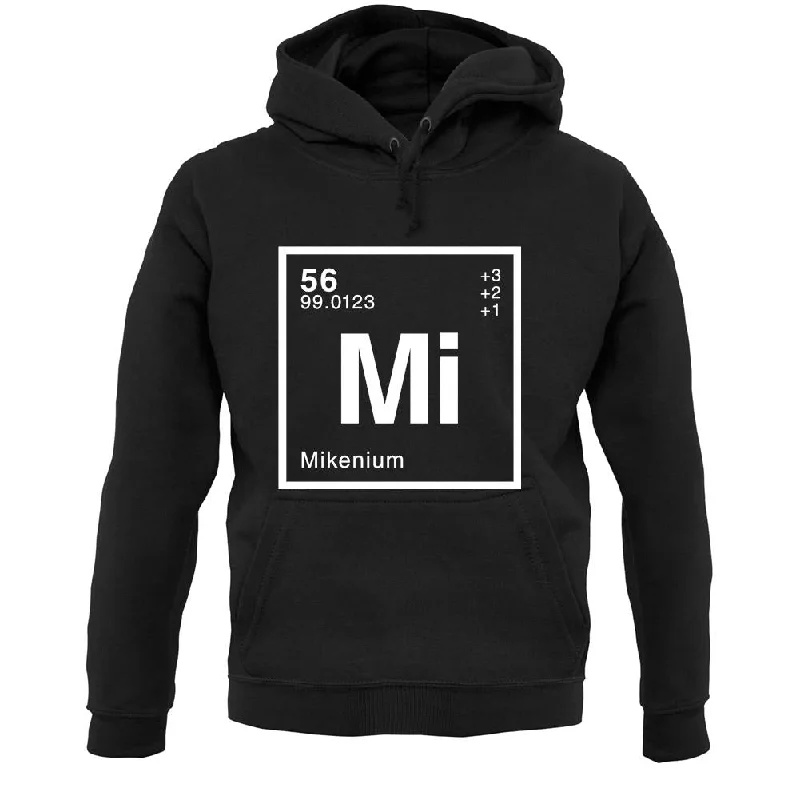 Mike - Periodic Element Unisex Hoodie Hoodie with Set-In Sleeves Structured Classic