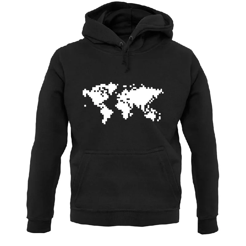 Square Map Unisex Hoodie Hoodie with Pattern Geometric Abstract