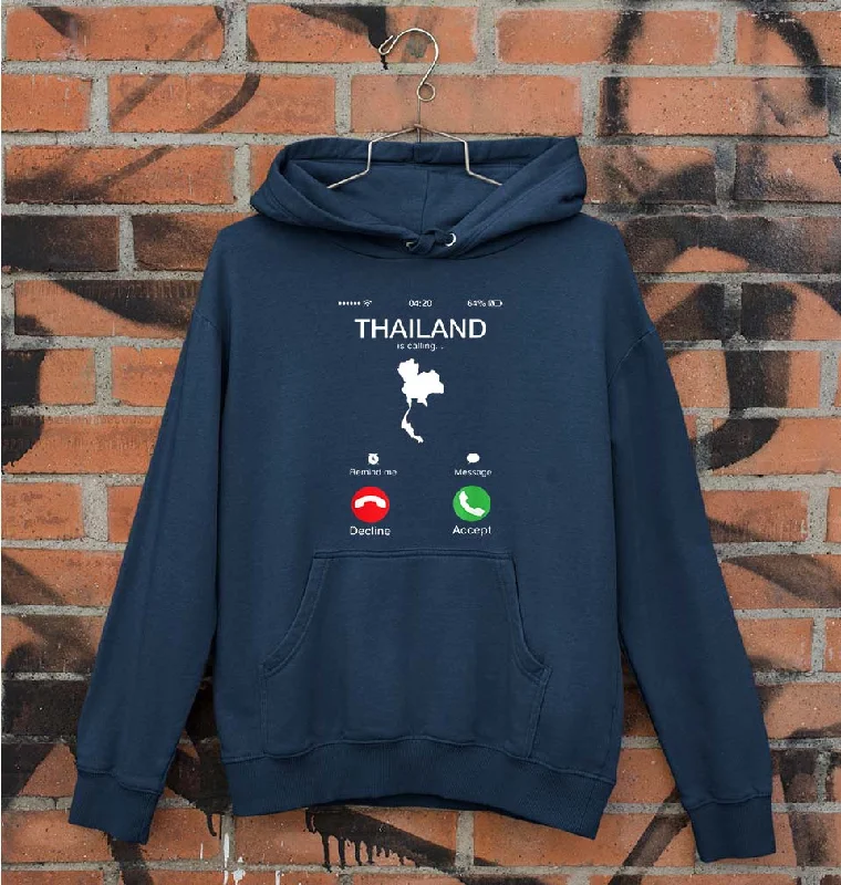 Thailand Calling Unisex Hoodie for Men/Women Hoodie with Gradient Ombre Colorful