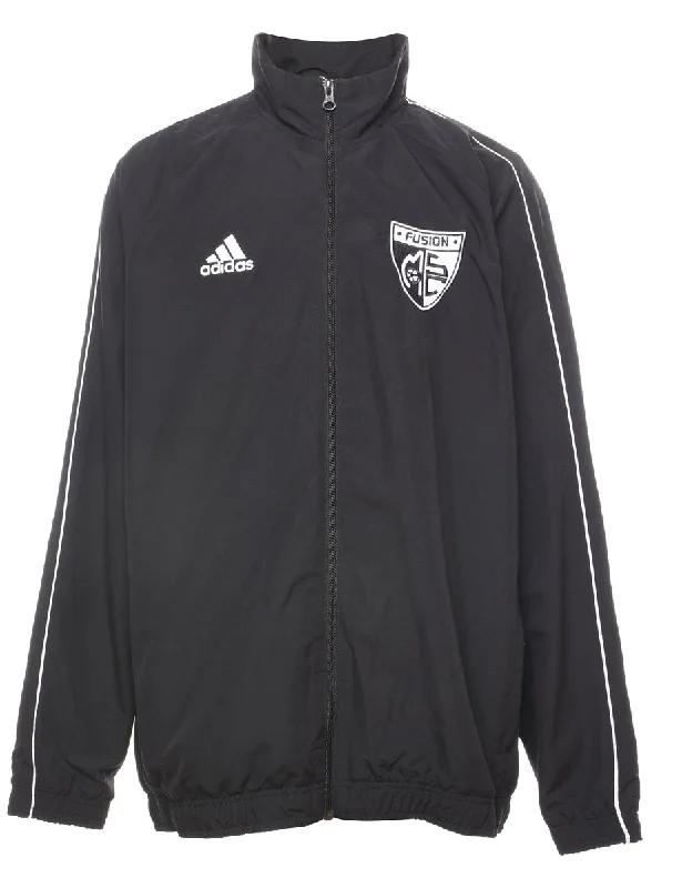 Adidas Dark Grey Nylon Jacket - L Nylon Jacket Polyester Jacket Spandex Jacket