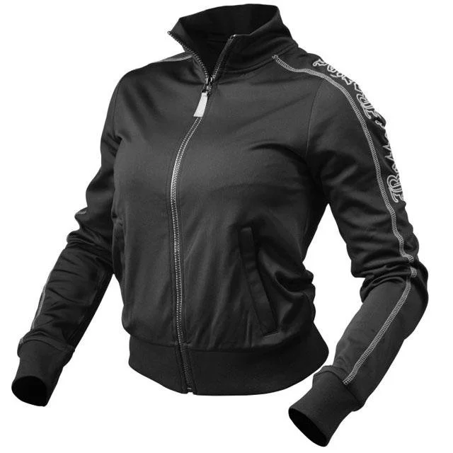 Better Bodies Women's Flex Jacket - Black Chenille Jacket Brocade Jacket Lace Jacket