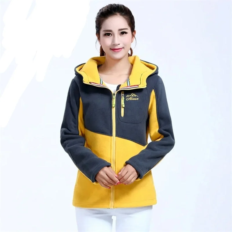 yellow hooded