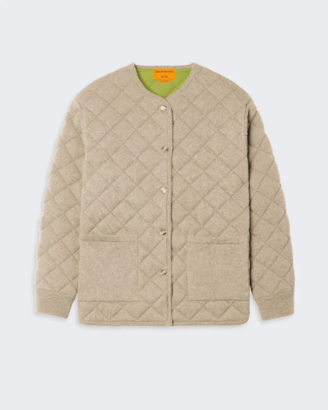 Quilted Liner Jacket - Dune Quilted Jacket Puffer Jacket Insulated Jacket