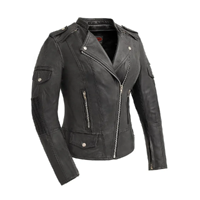 Tantrum Motorcycle Leather Jacket by First MFG Chenille Jacket Brocade Jacket Lace Jacket