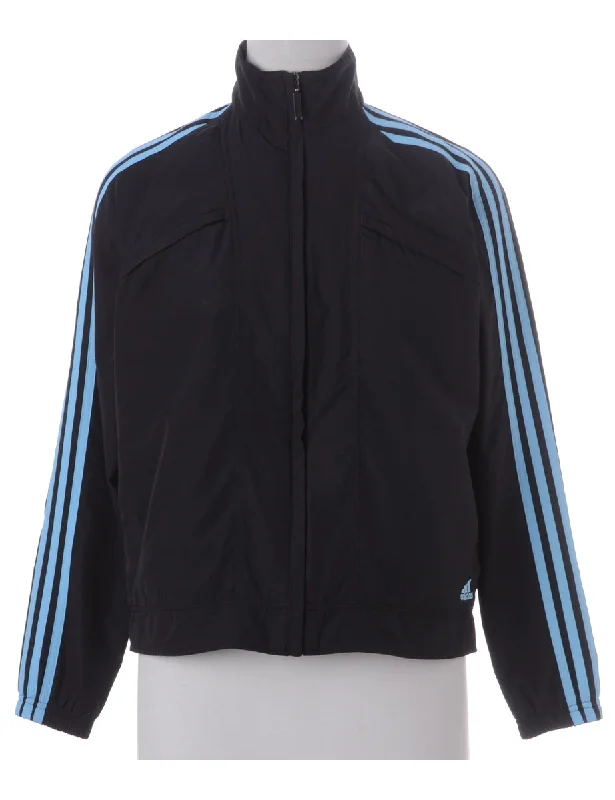 Adidas Track Jacket Zippered Front Buttoned Front Snap Front