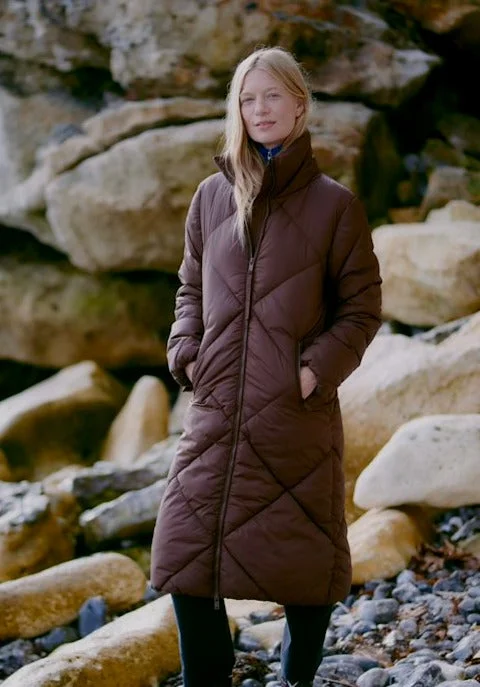 The Bomina Puffer Long Jacket 2.0 - Chicory Jacket Blazer Coat