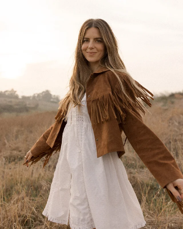 The Fringe Jacket by Rylee + Cru - Saddle Front Pockets Side Pockets Patch Pockets