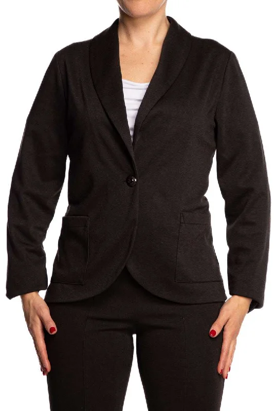 Women's Jacket Black On Sale Quality Stretch Comfort fabric Flattering Fit Quality Made in Canada Tailored Jacket Straight Jacket A-Line Jacket