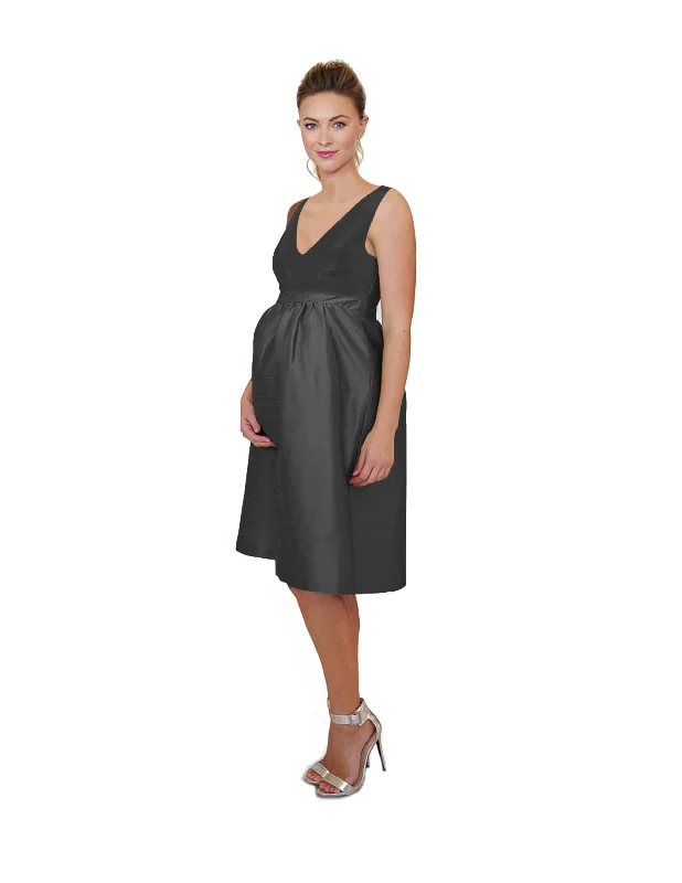 Harper Bodice With Maternity Midi Skirt in Classic Faille elastic waist skirt