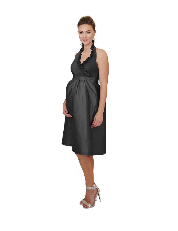 Madelyn Bodice With Maternity Midi Skirt in Drapey Bengaline spandex blend skirt