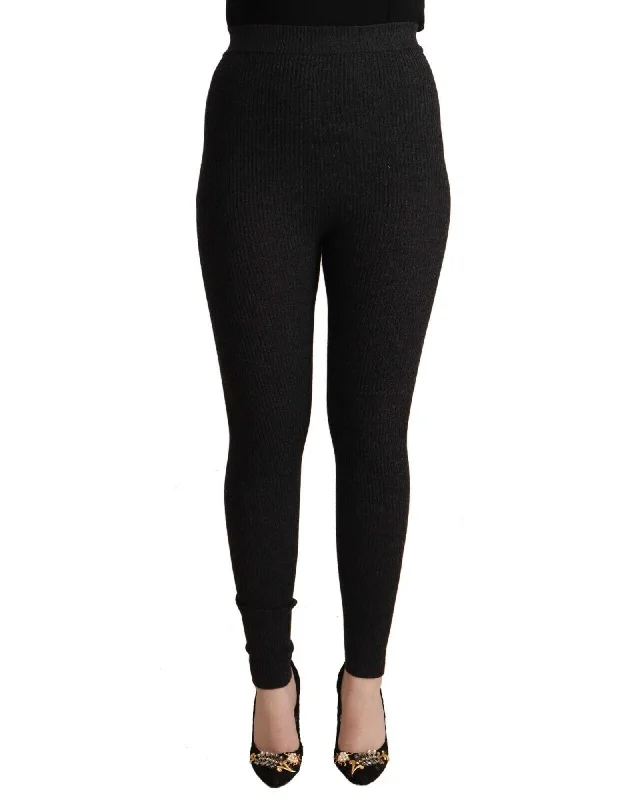 Dolce & Gabbana  Ribbed Leggings for Women Comfortable Stretch Leggings