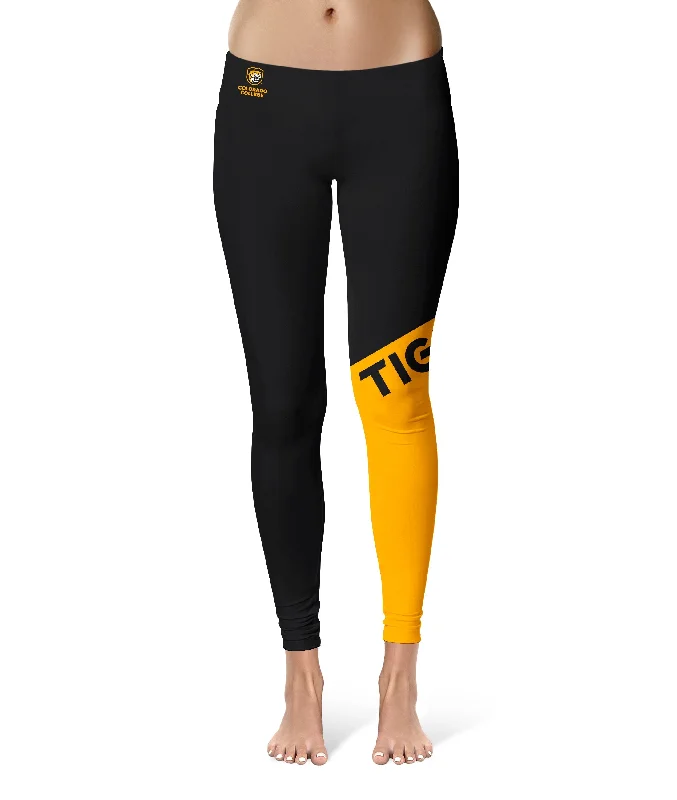 Colorado-College-Tigers-Game-Day-Leg-Color-Block-Black-Gold-Yoga-Leggings-for-Women by Vive La Fete Cozy Bootcut Leggings