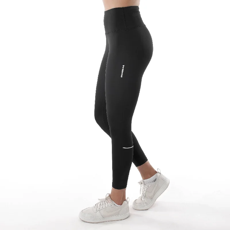 High Waisted Striker Leggings Elegant Black Leggings