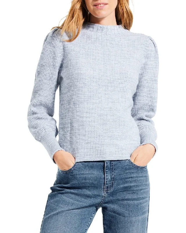 NIC+ZOE Petite Waffle Stitch Sweater Oversized Loose Flowy