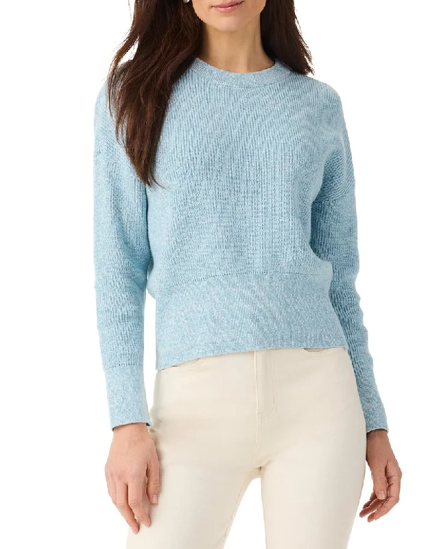 NIC & ZOE Stitched Crew Sweater Modern Contemporary Chic