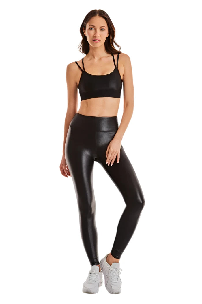 Noli Liquid Legging Black Gloss Stylish Everyday Leggings