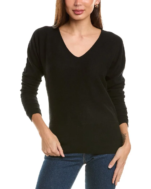 philosophy Dolman Cashmere Sweater Graphic Sweater Embroidered Appliqued