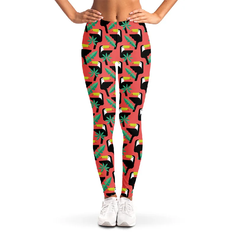 Tropical Toco Toucan Pattern Print Women's Leggings Fashionable Printed Legging Pants