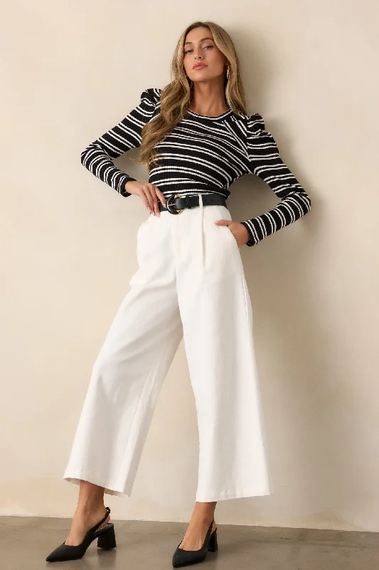 Call It Fate Ivory Wide Leg Jeans Fashionable Slouchy Fit Jeans