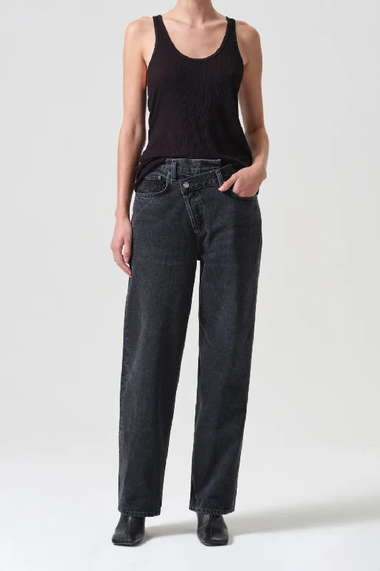 Agolde Criss Cross Upsized Jeans in Shambles Chic Vintage-Inspired Denim Jeans