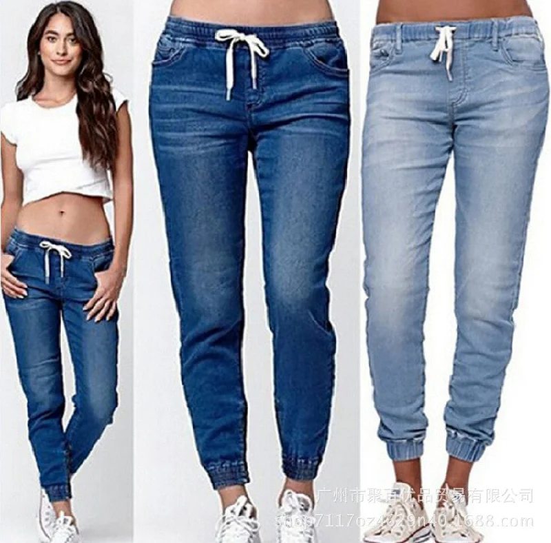 Lantern jeans Chic Faded Blue Jeans