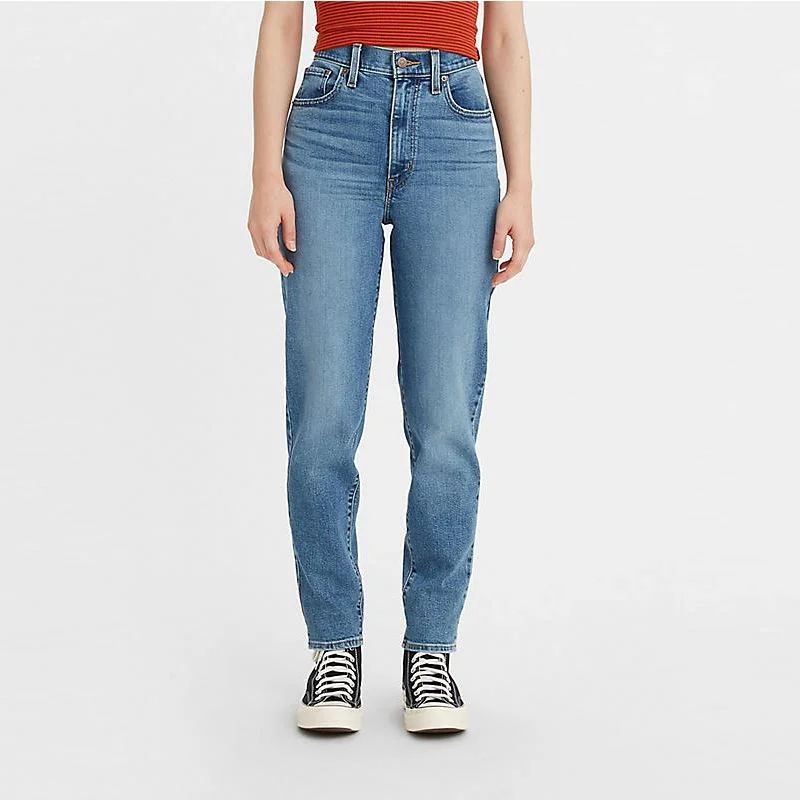 Levi's High Waisted Mom Jeans - Winter That's Her Chic Dark-Wash Skinny Jeans